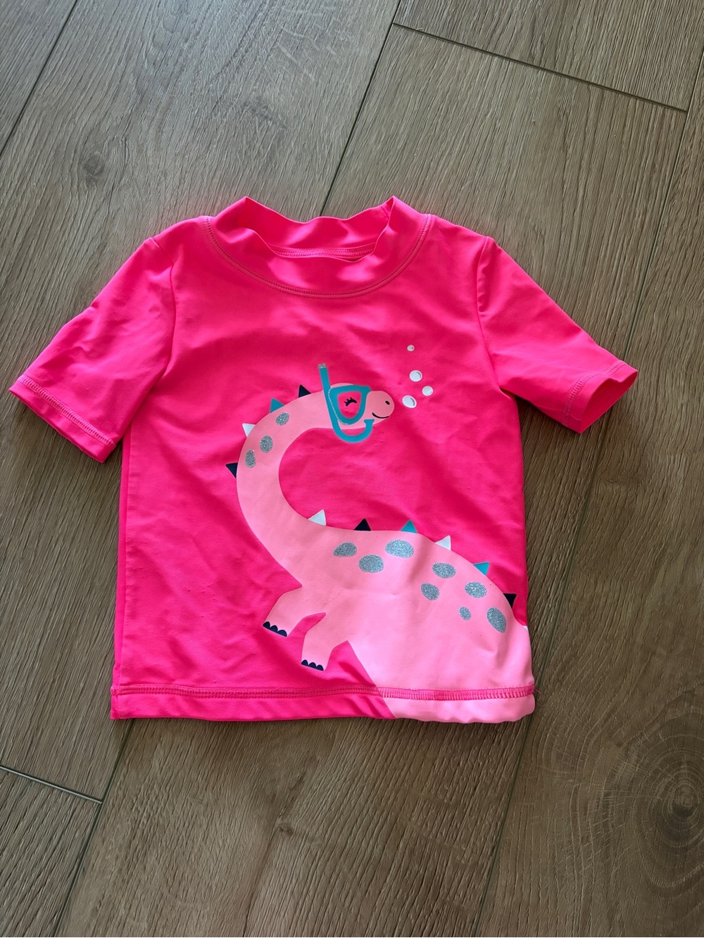3T Carter's Swim Too Bright Pink Girls' Dinosaur